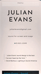 Mobile Screenshot of julianevans.info