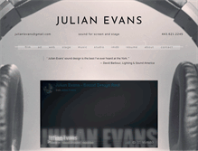 Tablet Screenshot of julianevans.info